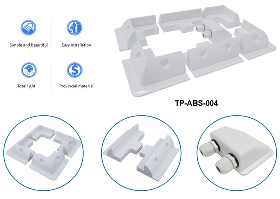 ABS-Klammern für die Installation von Solarzellen auf Wohnwagen 7PCS Weiß Schwarz