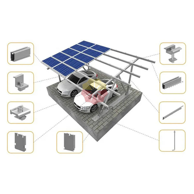 Anpassbares Carport-Solarsystem Pergola mit 60 m/s Windbelastung Neigungswinkel 0-60 Grad