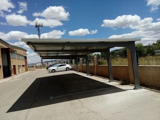 Anodisierte Hochvormontierte 5kw Aluminium Carport Rack Solarparkplatz Garage für Haus