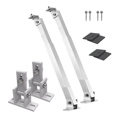 Kohlenstoffstahlhalter für eine verstellbare Unterstützung der Installation eines Solarsystems auf einem flachen Dach