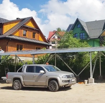 9kw deutscher Solar Carport Einfach installieren Alu Laden 25 Jahre Lebensdauer Direktversorgung