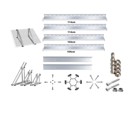 Einstellbare Solardreiecksstütze für die Montage von Aluminium- und galvanisierten Stahlmodulen