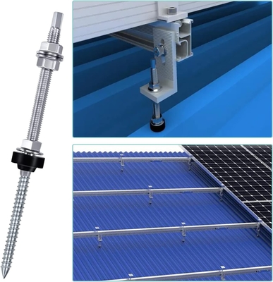 Anodisierte Solarpaneele mit L-Füßen in verschiedenen Größen für verschiedene Dachsysteme