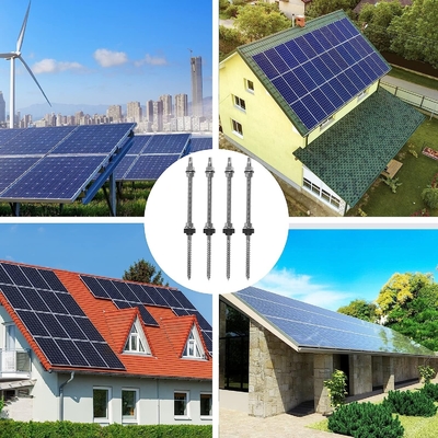 Anodisierte Solarpaneele mit L-Füßen in verschiedenen Größen für verschiedene Dachsysteme