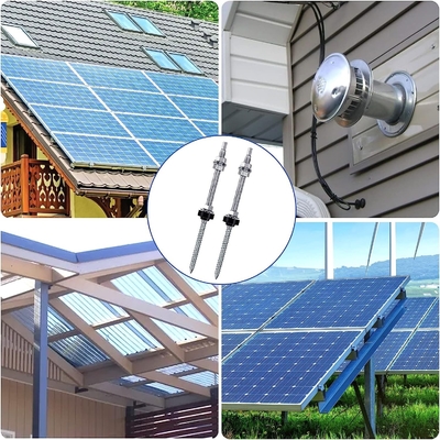 Anodisierte Solarpaneele mit L-Füßen in verschiedenen Größen für verschiedene Dachsysteme