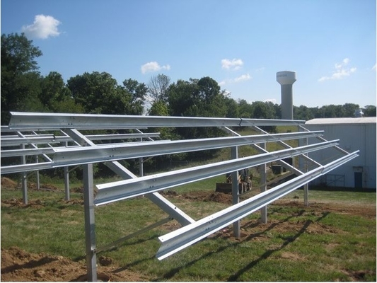 1.4KN/m2 Schneebelastung Anodierte Solaranlagen-Dachhalterungen für die photovoltaische Bodenmontage