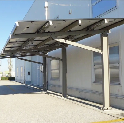 Voll montierte Solar Carport Stahl Carport Schutz für Haus Solarenergie Halter