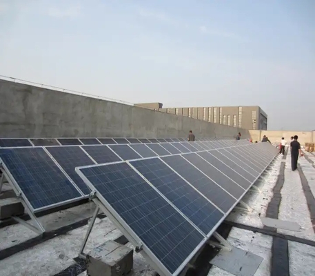 Natürliche Silber-PV-Solarpaneelinstallation Aluminium-Stahl-Solar-Boden-Montage-Schiene