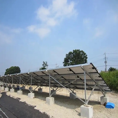 Natürliche Silbergrundmontage für die Installation von Solarzellenvormontiert und individuell angepasst