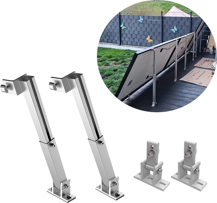 Anodisierte Sonnenkollektorhalterung für Flachdach- und Wandmontage