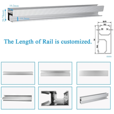Ein starkes und unkompliziertes PV-Solarpanel mit Anodisierten Aluminium-Rail-Kits