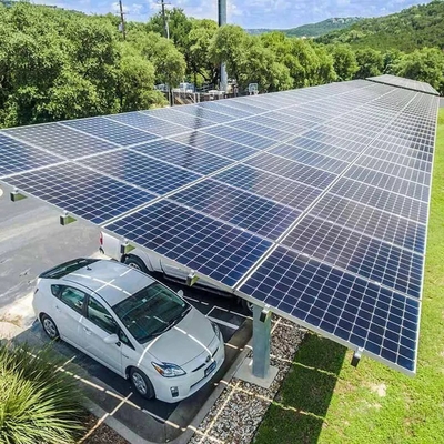 Pv-Systemstruktur Aluminium-Portable Garage Solar BIPV-Panel Dach Carport-Säulen