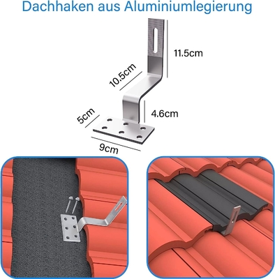 25-30 Jahre Lebensdauer Solarhalter mit ISO9001/CE-Zertifikat