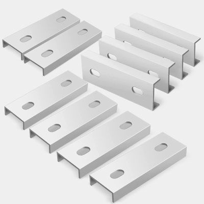 Natürliche Silber Solar Mini-Rail Montage-Anschluss Schiene Splice Solar Racking System