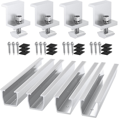 Natürliche Silber Solar Mini-Rail Montage-Anschluss Schiene Splice Solar Racking System