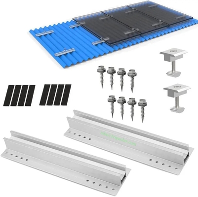 Solarrail-Anschlussklemme für die Montage von Solarzellen auf Landschafts-/Portraitorientierung