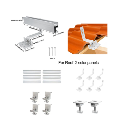 Natürlicher Aluminium-Dachhaken für die einfache Installation von Metall-Dach Solar-Panel Mount-Behälter