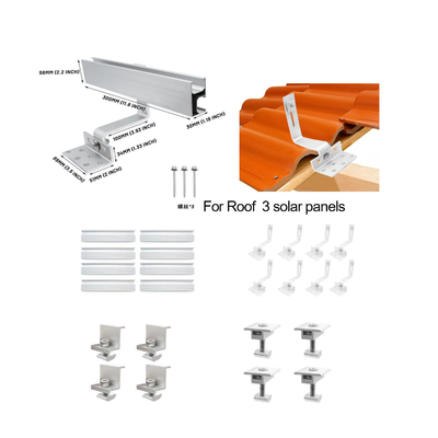 Natürlicher Aluminium-Dachhaken für die einfache Installation von Metall-Dach Solar-Panel Mount-Behälter