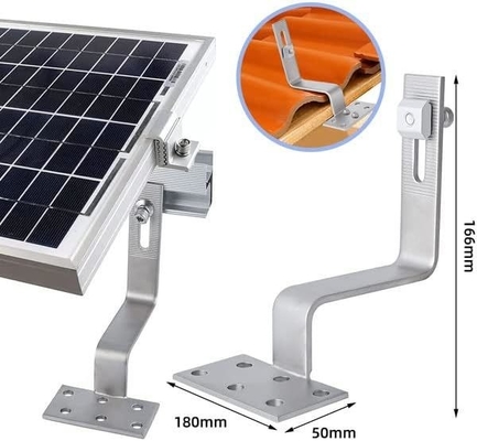 Aluminium-Dachfliesen Solarpaneel-Montage-System mit anodierten Solarfliesen-Dachhaken
