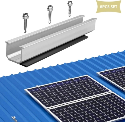 Aluminium Solar Metall Zinn Dach Montage System für Schienen L Fußklemme Erdung Clip Erdung Lug