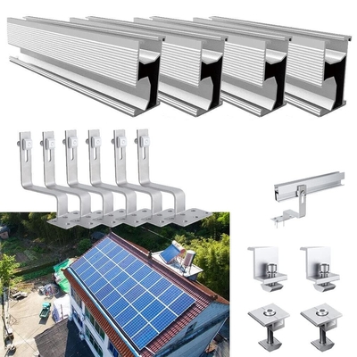 Aluminium Solar Metall Zinn Dach Montage System für Schienen L Fußklemme Erdung Clip Erdung Lug