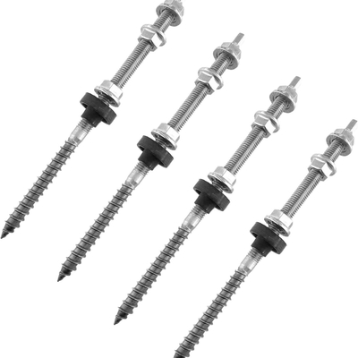 Dachmontage aus Edelstahl Solar-Boden Schrauben L Fuß Hanger Bolt Kit für verschiedene Größen