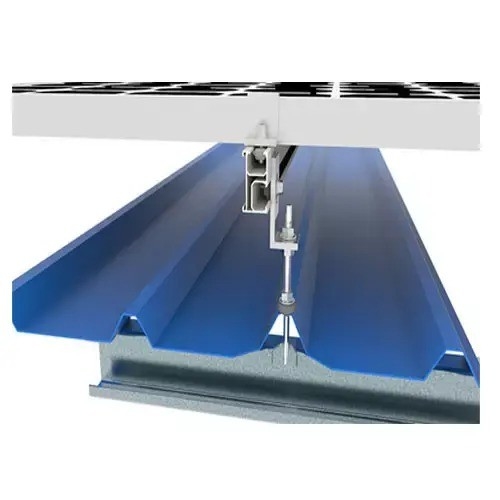 Schneebelastung 1,4 kn/m2 L Fuß Solar-Dach-Montage-System Regal für Multi-Size Metalldach
