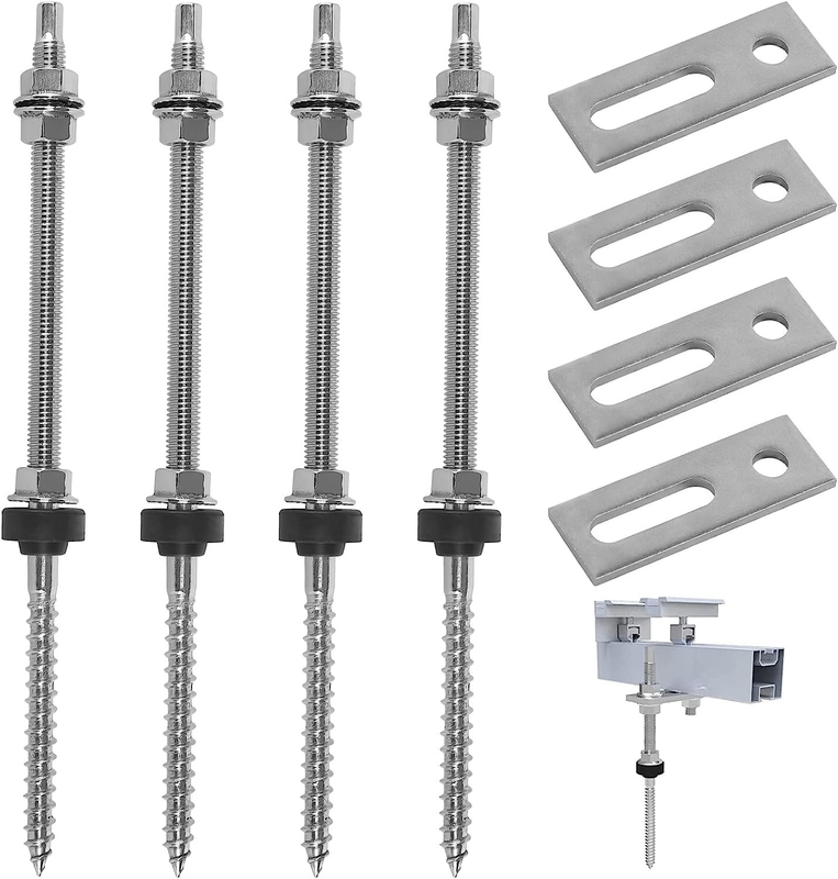 Dachmontage aus Edelstahl Solar-Boden Schrauben L Fuß Hanger Bolt Kit für verschiedene Größen