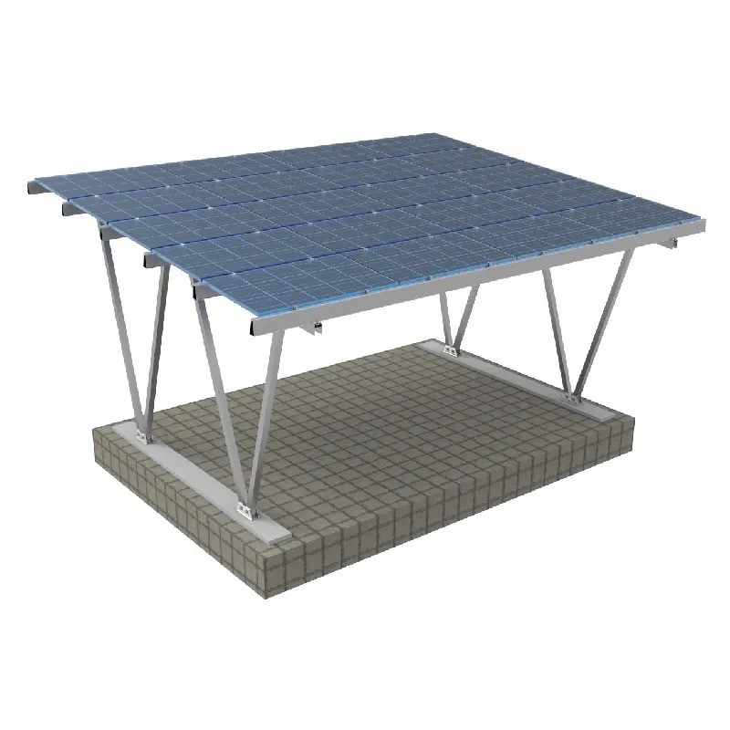 Natürliche 9kw Vollinstallation Solar-Rack Aluminium-Parkplatz-Struktur-System für zu Hause