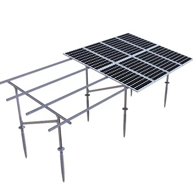 An Boden montierte Solarmodule Montagestruktur Schneelast 1,5KN/m2 und Windbelastung 60M/s