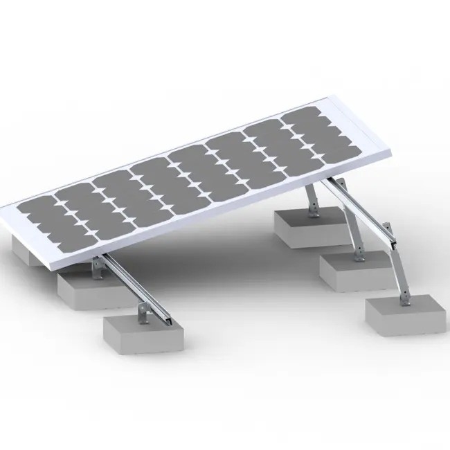 Vorder- und Hinterbeinhalter für Silber-/Schwarz-Solarpaneele
