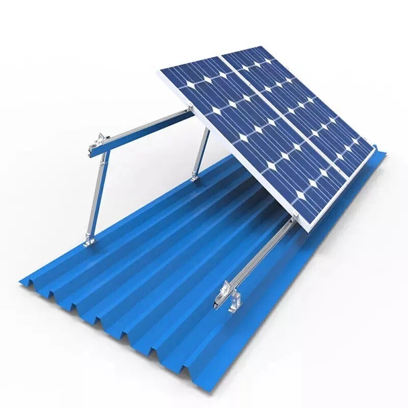 Einstellbares Hinterbein-Vorderbein-Solarregal für die Effizienz der Installation von PV-Solarkollektoren