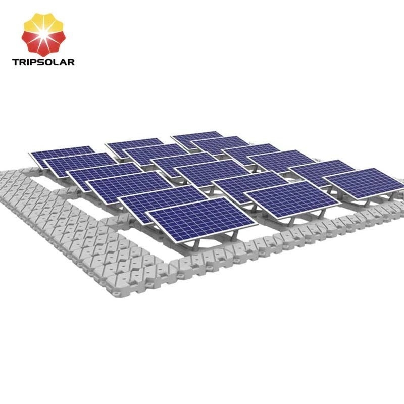 Anpassbares schwimmendes Solaranbausystem für Windbelastung bis 40 m/s und Leistung